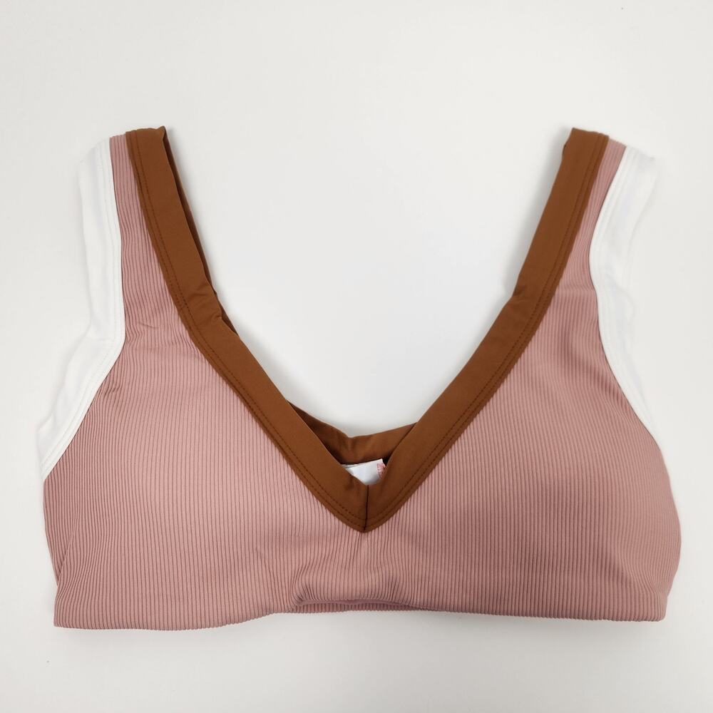L*Space Lala Bikini Top in Pink/Mauve Size Small NWT